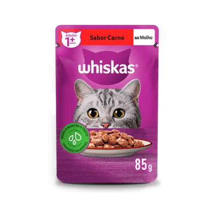 Sache Whiskas Adulto Sabor Carne 85G