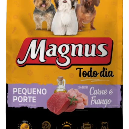 Ração Magnus Todo Dia para Cães Adulto Pequeno Porte Sabor Carne e Frango