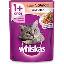 Sache Whiskas Adulto Sabor Salmão 85G