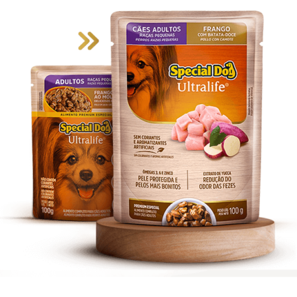 Sache Special Dog Ultralife Adultos de Raças Pequenas Sabor Frango 100G