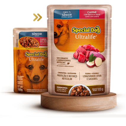 Sache Special Dog Ultralife Sênior Sabor Carne 100G