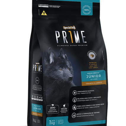 Special Dog Prime para Cães Junior de Raças Médias Sabor Frango