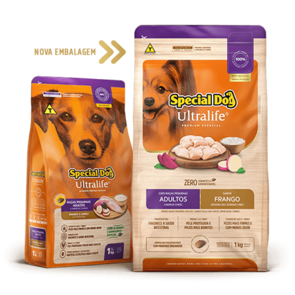 Ração Special Dog Ultralife para Cães Adultos de Raças Pequenas Sabor Frango