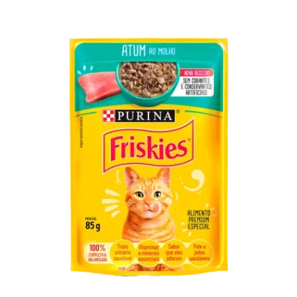 Sache Friskies Adulto Sabor Atum ao Molho 85g