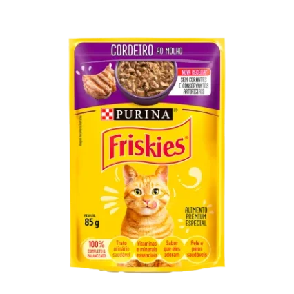 Sache Friskies Adulto Sabor Cordeiro ao Molho 85g