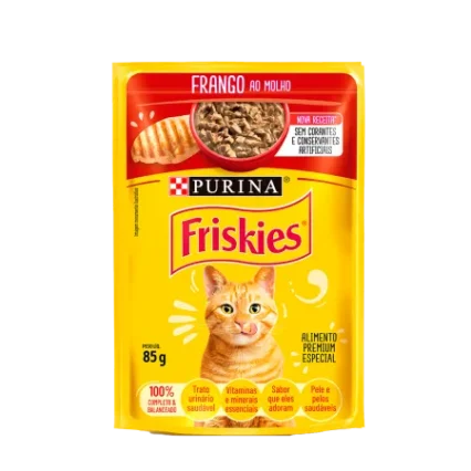 Sache Friskies Adulto Sabor Frango ao Molho 85g