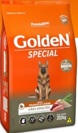 Ração Golden Special Cães Adultos Frango, Carne e Arroz