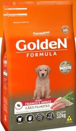Ração Golden Formula Cães Filhotes Sabor Frango e Arroz