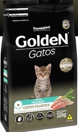 Ração Golden Gatos Filhotes Sabor Frango