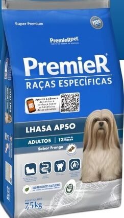 Ração Premier Raças Específicas Lhasa Apso Adultos Porte Pequeno Sabor Frango
