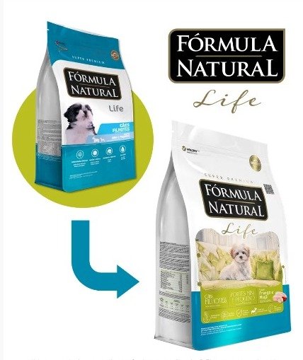 Ração Formula Natural Life Cães Filhotes Mini e Pequeno Porte