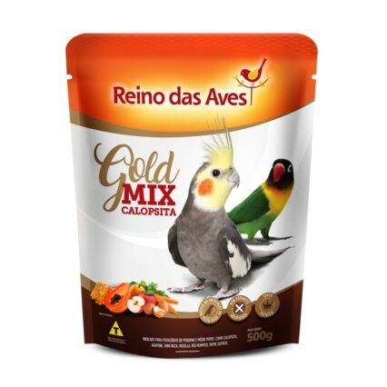 Ração Reino das Aves Gold Mix Calopsita 500G