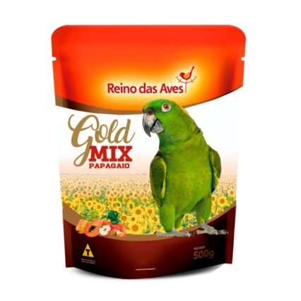 Ração Reino das Aves Gold Mix Papagaio 500G