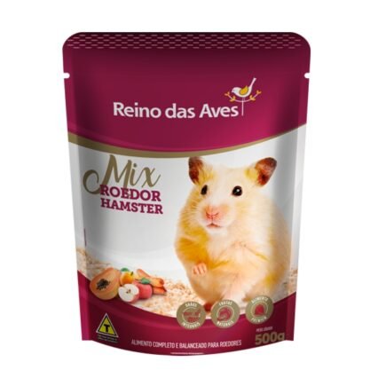 Ração Reino das Aves Mix Roedor Hamster 500G