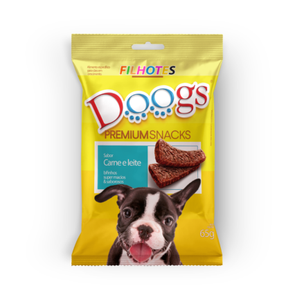 Bifinho Doogs sabor Carne e Leite
