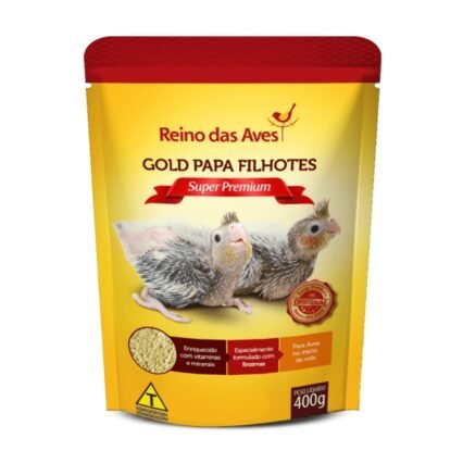 Reino das Aves Super Premium Gold Papa Filhotes Refil 400G