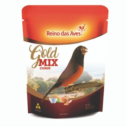 Ração Reino das Aves Gold Mix Curió 500G